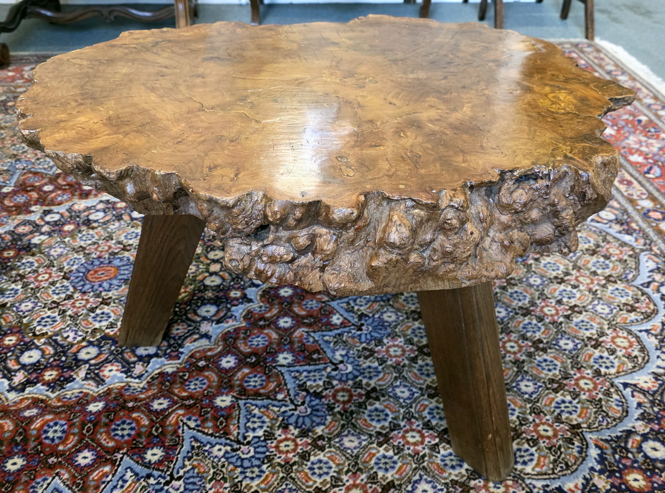 A vintage Burl Wood Coffee Table 